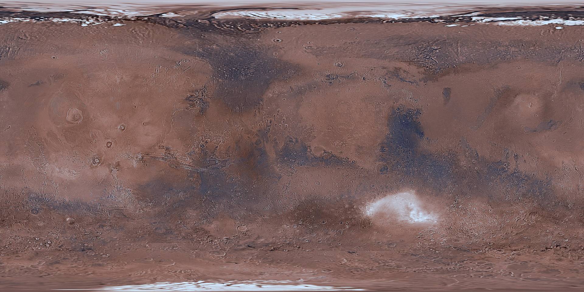 Global Viking colour mosaic of Mars